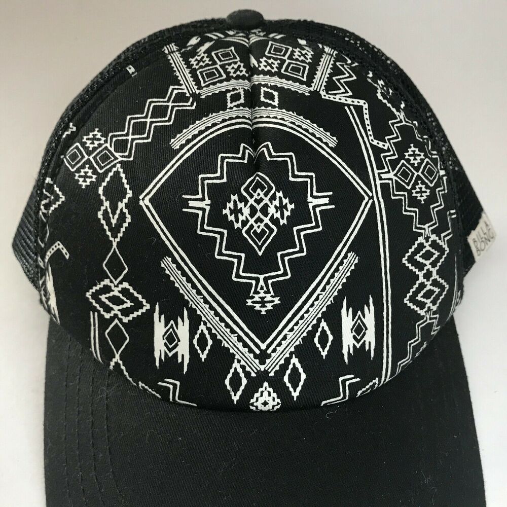 BILLABONG SOUTHWESTERN Trucker Hat SNAPBACK First Nations NAVAJO Print